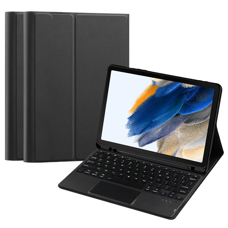 For Samsung Galaxy Tab A8 10.5 (2021) Bluetooth Keyboard + Detachable PU Leather Case with Pen Slot and Touchpad For Samsung Galaxy Tab A8 10.5 (2021) Bluetooth Keyboard + Detachable PU Leather Case with Pen Slot and Touchpad